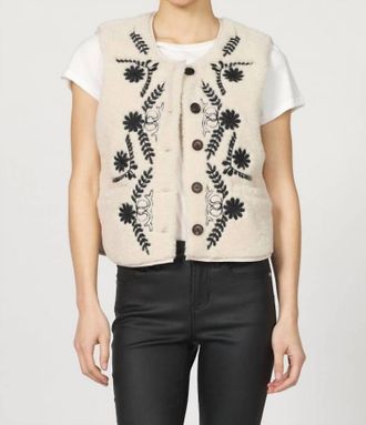 Dear John Denim Adelaide Novelty Vest In Ivory