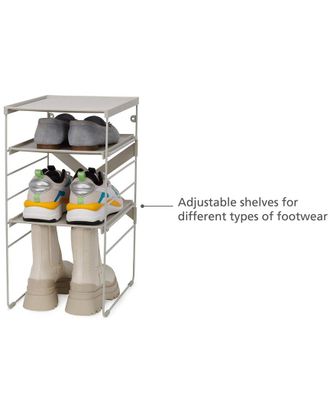 Joseph Joseph Level Adjustable 4-Pair Shoe Rack
