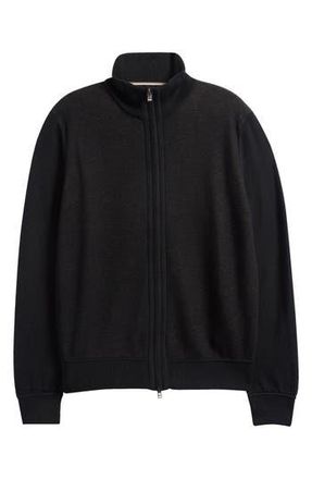 BOSS Illarione Mixed Media Jacket in Black at Nordstrom Rack, Size Small