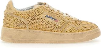 Autry Medalist Low Crystal - Dames - Sneakers - Geel - 41 EU - Katoen - Schoenen