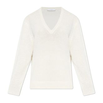 Iro V-neck Knitwear, female, Beige, Size: XS Camelina Sweater