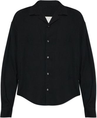 Ami Boxy Geborduurd Overhemd - Heren - Casual Overhemden - Zwart - 3XL - Overhemden