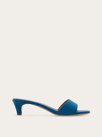 Ferragamo Women Low heeled mule Blue Size 10.5