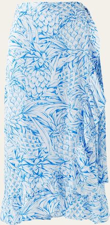 Melissa Odabash Danni Pineapple Wrap Skirt
