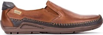 Pikolinos Bruine Loafer voor de Zomer - Heren - Loafers - Bruin - 40 EU - Leer - Schoenen