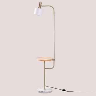 Sklum L&aacute;mpara De Pie Con Mesa &Aacute;gueda Sklum