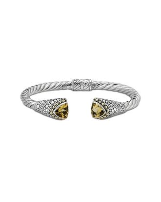 Samuel B. Silver & 18K 4.20 Ct. Tw. Citrine Bracelet