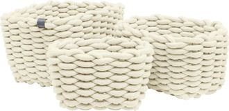 WENKO Tom Tailor Juego De Cestas Trenzadas Beige Modernas