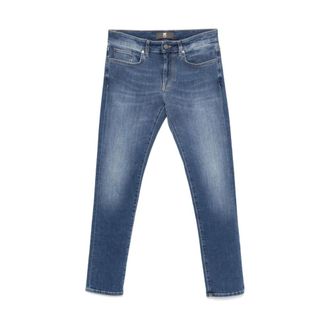PT01 Pt01, Heren, Jeans, Blauw, Maat: W30 Denim