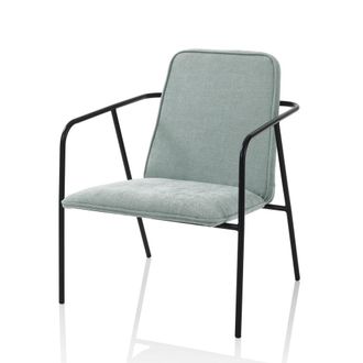 Aquadesign Sill&oacute;n de tela verde menta