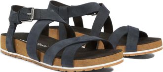 Timberland Sandale TIMBERLAND MALIBU WAVES BACKSTRAP SANDAL, Damen, Gr. 37,5, schwarz, Leder, Schuhe Sandale, aus Leder
