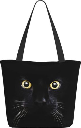AOOEDM Cute Black Cat Ladies Shopping Bag 13x11x7in.The Perfect ValentineS Day Gift.It Is The Best ValentineS Day Gift For Mom, Daughter, Wife,Etc