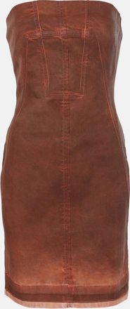 Rick Owens DRKSHDW denim bustier dress