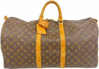 Louis Vuitton Vintage, unisex, Bruin, ONE Size, Pre-owned Weekendtas