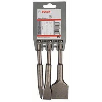 Bosch Set 3 Cinceles Sds-plus 140mmm Con Punta Chata