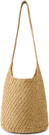Helen Kaminski Lani Crochet Raffia Shoulder Bag in Natural at Nordstrom