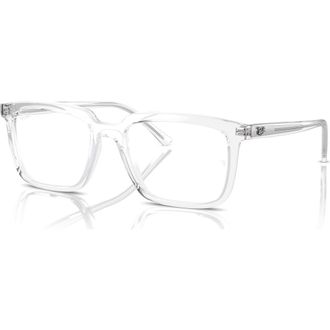 Ray-Ban 52mm Rectangle optical glasses in Transparent at Nordstrom