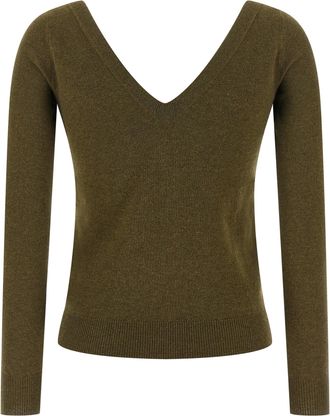 Saint Laurent Womens Bicolor Cashmere Cardigan Clothing