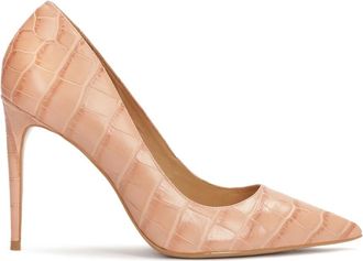 Kazar Gestanste leren pumps - Dames - Pumps - Beige - 35 EU - Leer - Schoenen
