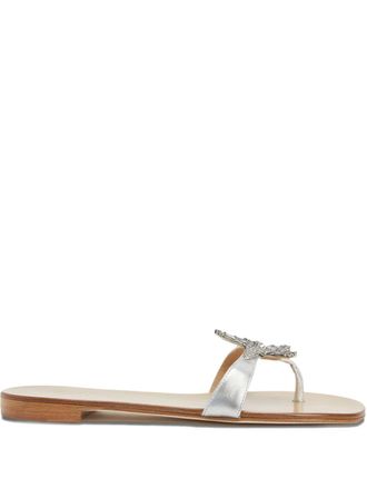Giuseppe Zanotti Eligia star-embellished sandals - Silver