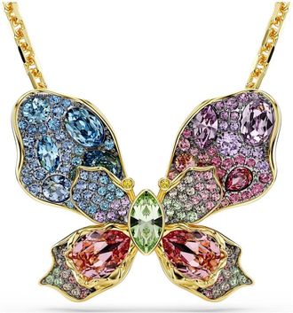Swarovski Idyllia Multicolored Crystal Butterfly Necklace