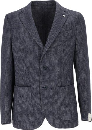 L.B.M. 1911 Drop S Classic Herringbone Blazer