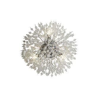 Searchlight Applique Sunburst 3Lt - Metallo cromato e perline di vetro