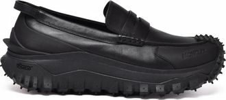 Moncler Schoenen, Heren, Zwart, 41 EU, Leer, Loafer Mocassino