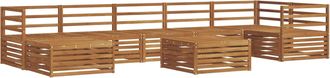 vidaXL Conjunto De Sof&aacute;s De Exterior 8 Uds. Natural Vidaxl