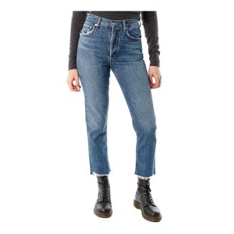 A Gold E Cropped Jeans, female, Blue, Size: W31 Riley Crop Jeans