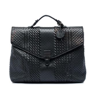 Bottega Veneta Pre-owned Bottega Veneta Nappa Intreccio Imperatore Business Bag Unisex AECXG4LI1IL65OHR