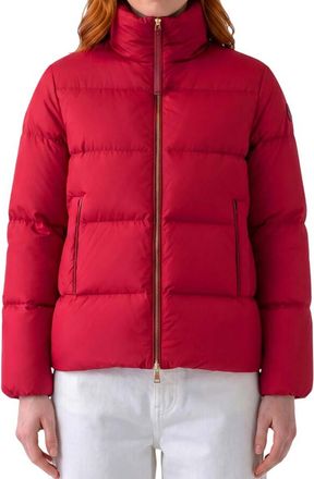 Moncler Red Turtle Neck Jacket