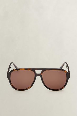 GANT Men GA00037 Leicester Sunglasses (56) DARK BROWN
