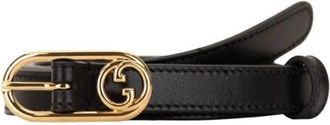Gucci Leren Riem - Dames - Riemen - Zwart - 115 CM - Leer - Accessoires