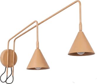 Sollux Lighting Aplique de pared dorado acero alt. 30 cm