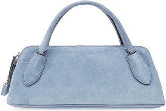 Tory Burch Borsa a mano Lock in camoscio - - Bags - Donna - Blu - ONE SIZE