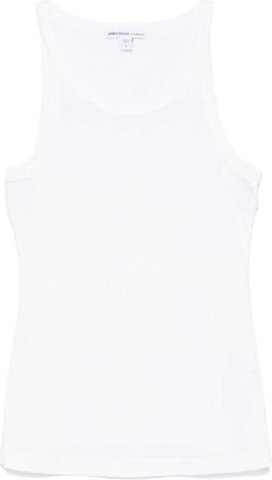 James Perse Geribbelde tanktop - Wit
