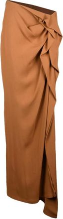 Dries Van Noten Rokken, Dames, Bruin, L, Lange Rok