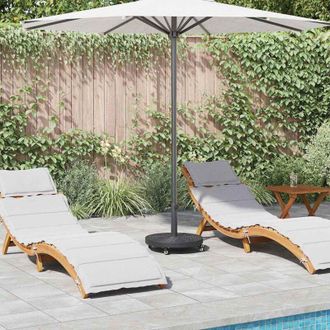 vidaXL Base Para Sombrilla Negro &Oslash;38-48 Mm Pe, Concreto E Hierro Vidaxl