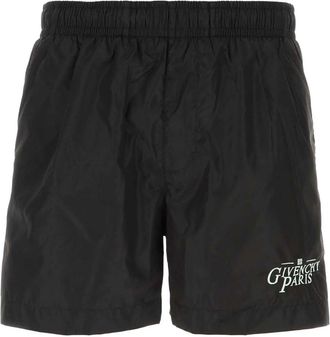 Givenchy Logo Embroidered Swim Shorts