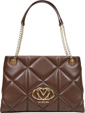 Love Moschino Jc 4040Pp 1M Grote Schoudertas - Dames - Schoudertassen - Bruin - ONE Size - Tassen