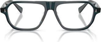 Oliver Peoples Black Remment Acetate Aviator-Inspired Sunglasses