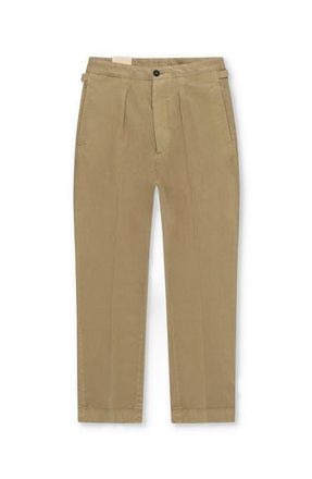 Fortela Oklahoma Cotton Pleated Trousers in Beige at Nordstrom, Size 35 Eu