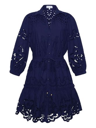 Cara Cara Robin mini dress - women - Cotton - S - Blue