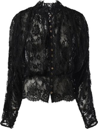 Self Portrait Blouses - Dames - Blouses - Zwart - XS - Overhemden