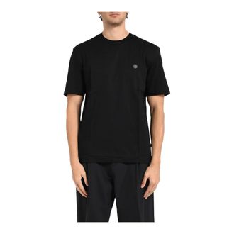 HUGO BOSS Tops, Heren, Zwart, 2Xl, Katoen, T-shirt met ronde hals