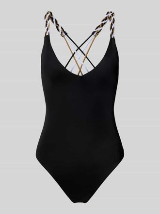 HUGO BOSS Badeanzug mit Flechtdetails Modell BRAID in Black, Gr&ouml;&szlig;e XL
