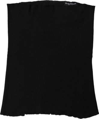 Dolce & Gabbana Viscose Knit Neck Warmer - Black