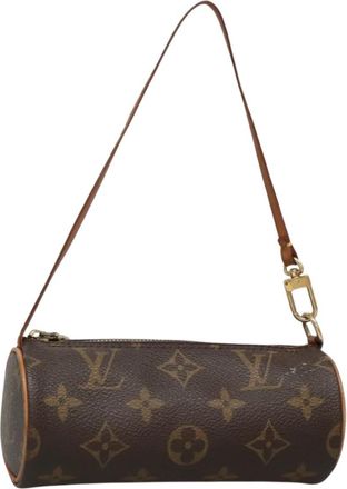 Louis Vuitton Papillon Pochette Monogram Canvas Brown Canvas Bag (Pre-Owned)