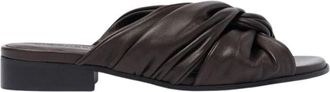Scarosso Bebe Slippers - Dames - Sandalen - Bruin - 37 1/2 EU - Leer - Schoenen